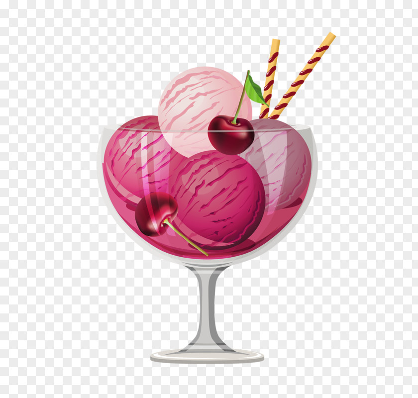 Ice Cream Sundae Cones Cocktail PNG