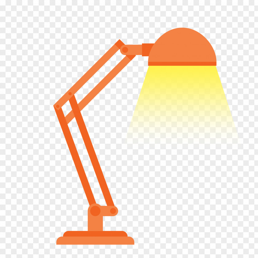 Vector Orange Lamp Light Lampe De Bureau PNG