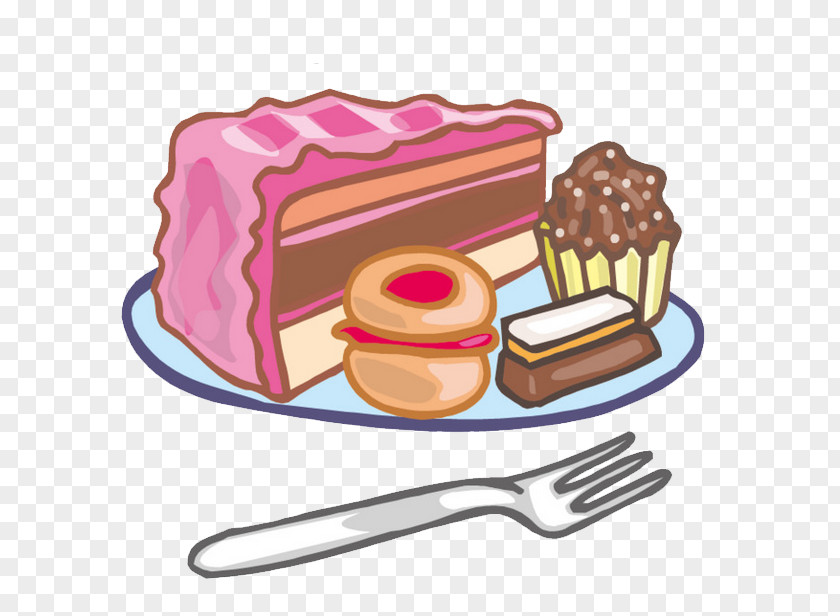 Tea Cake Clip Art Image Illustration PNG