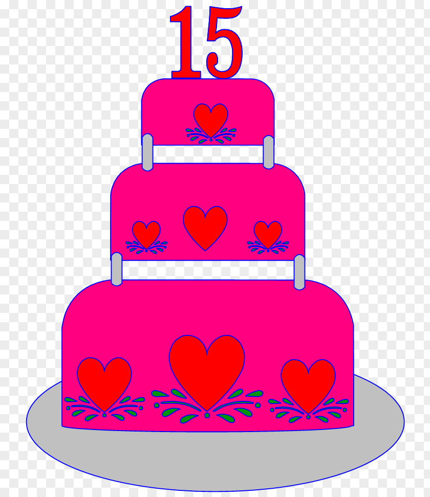 Birthday Cake Torte Decorating Clip Art PNG