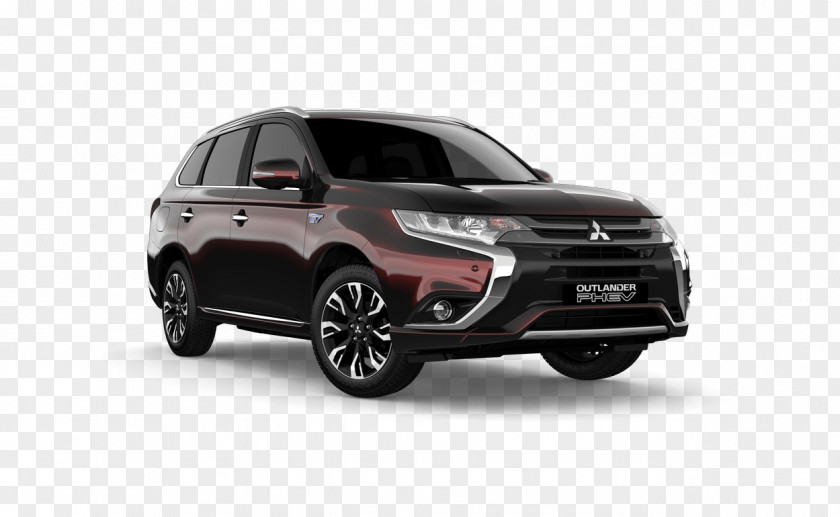 Black 2018 Mitsubishi Motors Car Outlander PHEV 2017 PNG