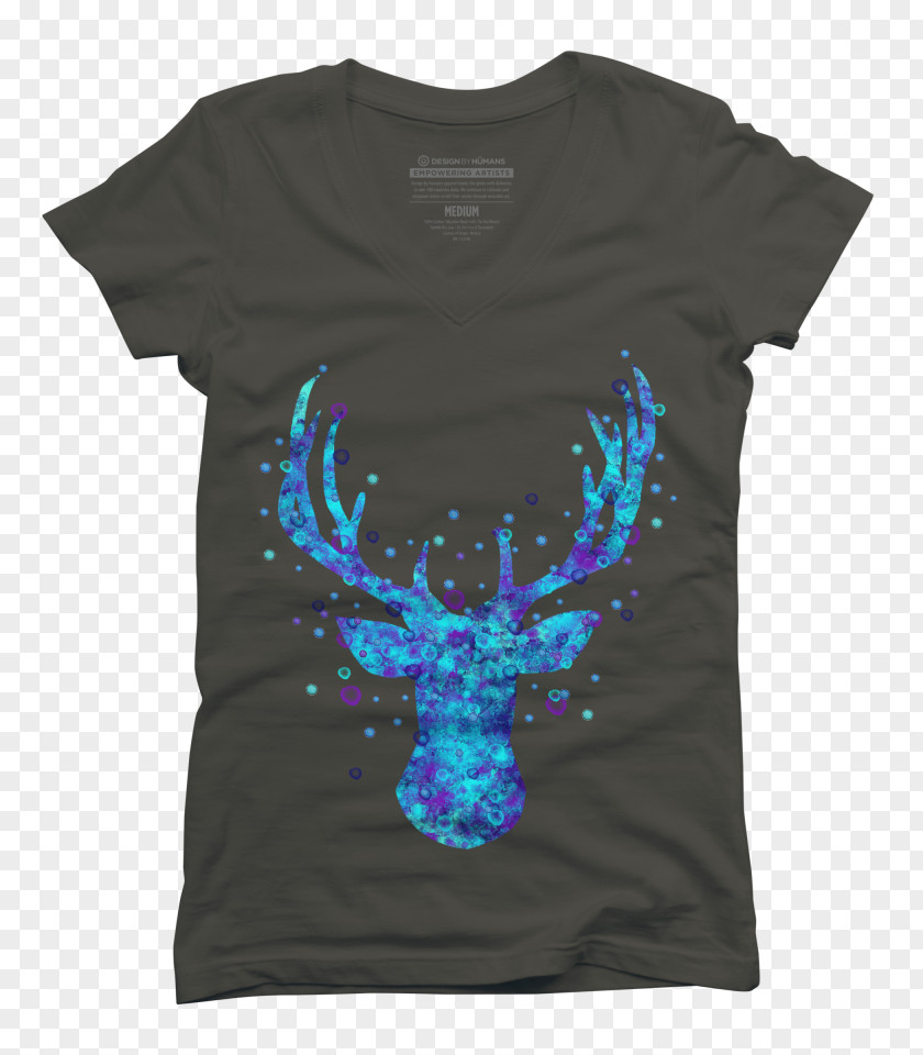 Deer Watercolor Long-sleeved T-shirt Just Keep Swimming Dory PNG