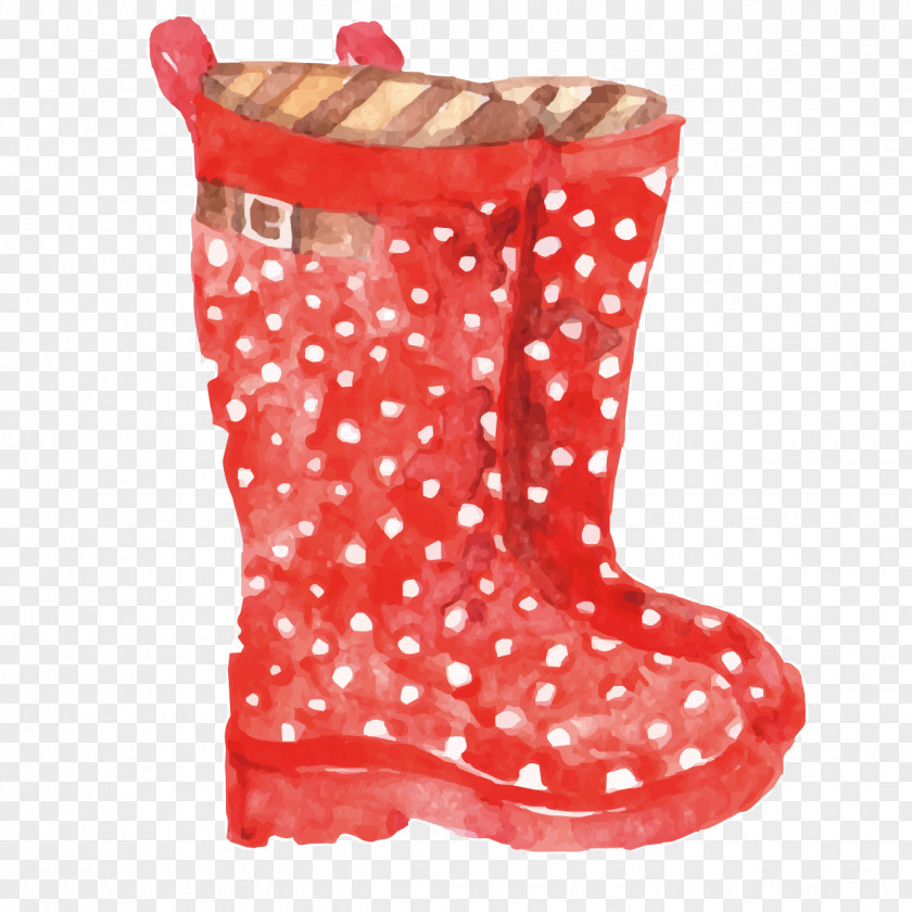 Fine Cotton Boots Shoe Polka Dot Boot PNG