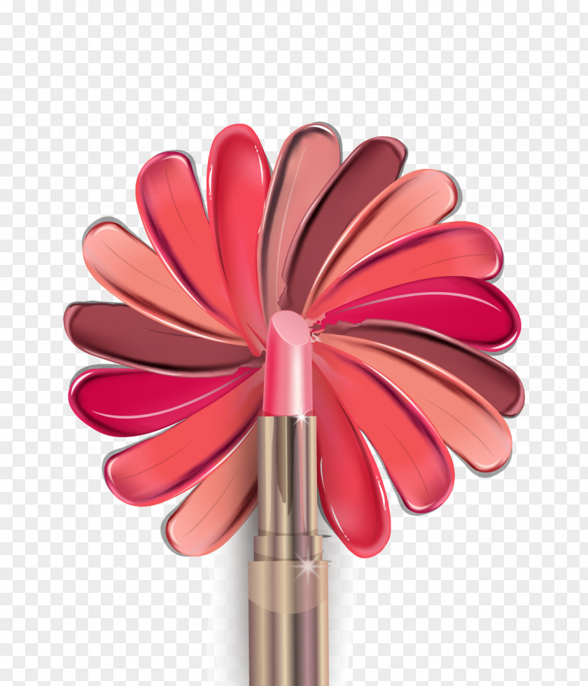Multi-colored Lipstick Material Cosmetics Nail Polish Lip Gloss PNG