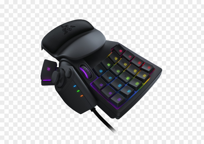 Naga USB Gaming Keyboard Razer Tartarus V2 Ergonomic Computer Keypad RZ07-02270100-R3U1 Mecha Membrane Key Game Controllers PNG