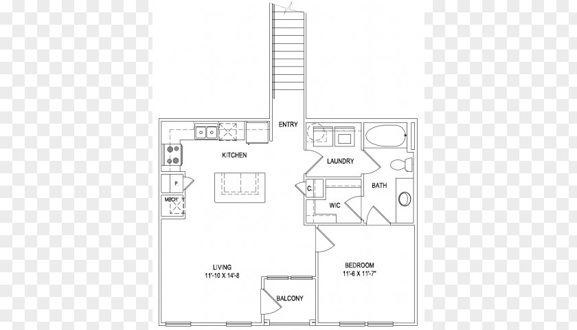 Bath Tab The Hawthorne Apartments Floor Plan Renting Bed PNG