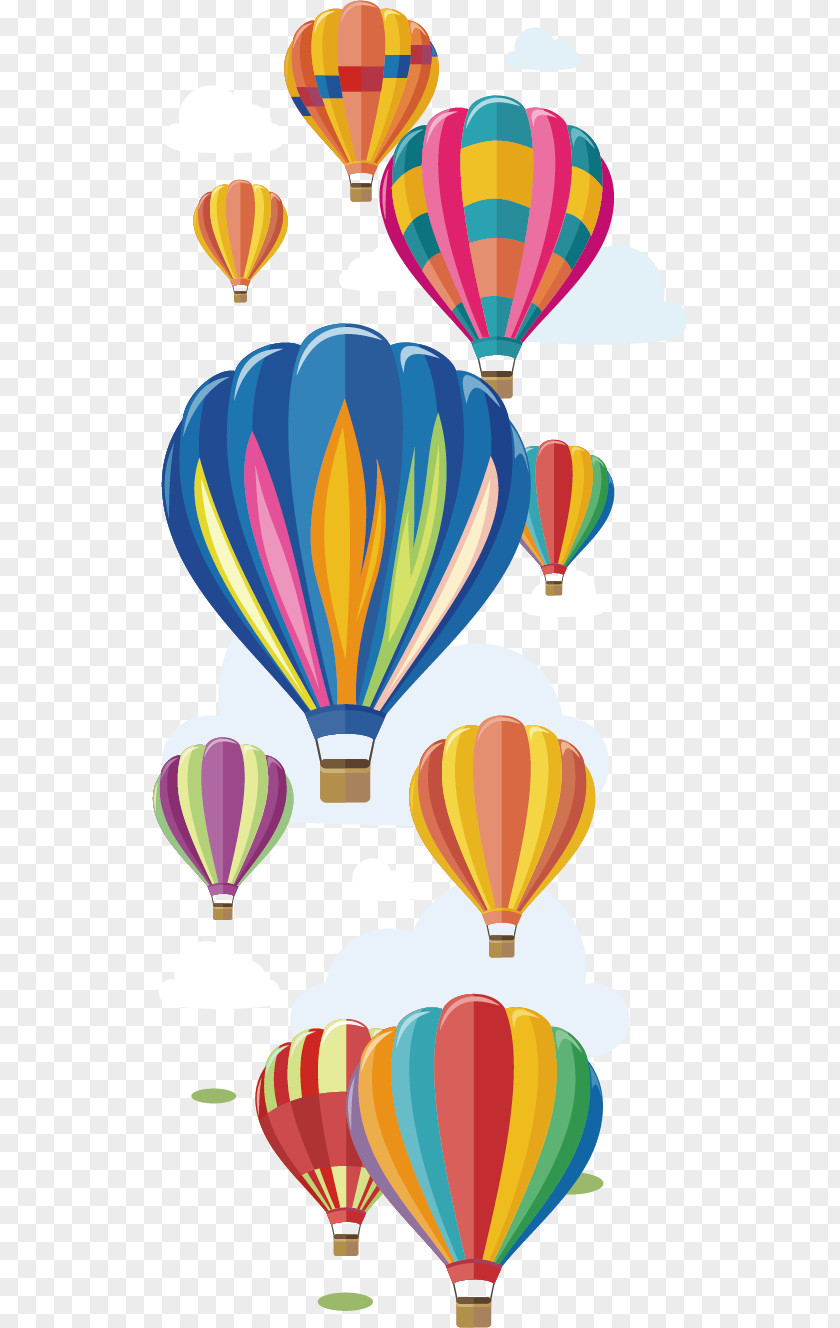 Hot Air Balloon Festival Poster Background Material Clip Art PNG