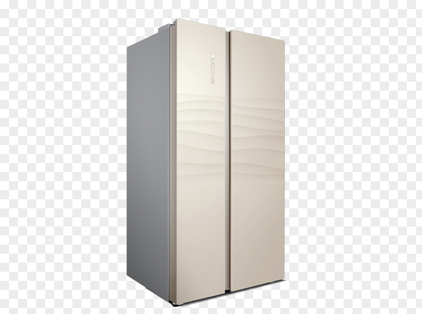 Light Champagne Open The Door To Big Refrigerator Wardrobe PNG