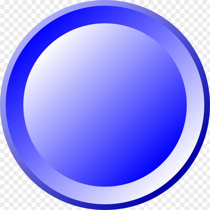 Round Blue Ink Clip Art PNG