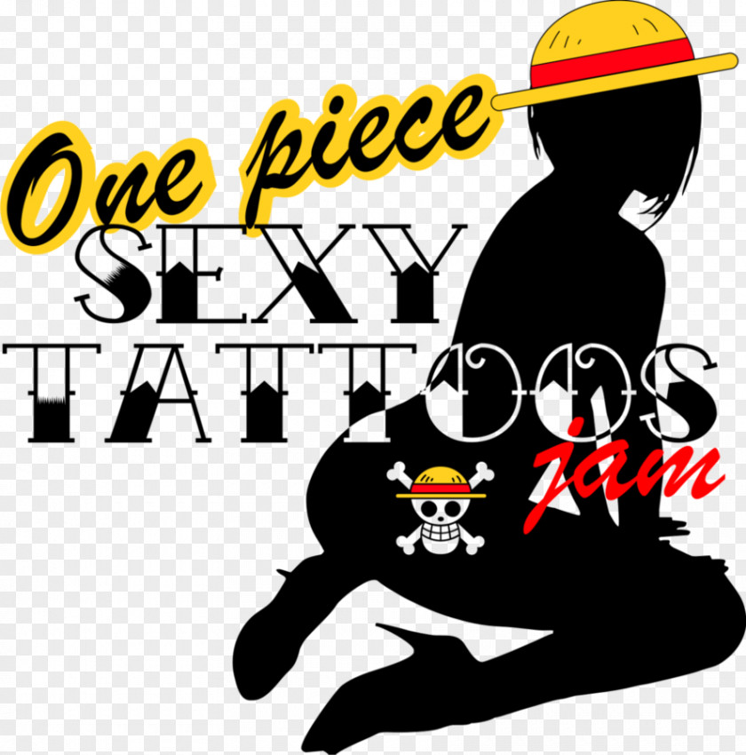 T-shirt One Piece Tattoo Monkey D. Luffy Decal PNG
