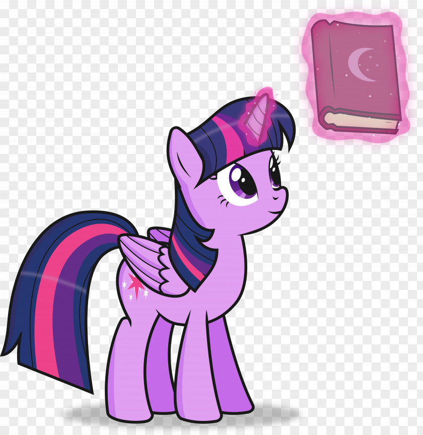 Magic Book Twilight Sparkle Pony Horse Winged Unicorn Magenta PNG