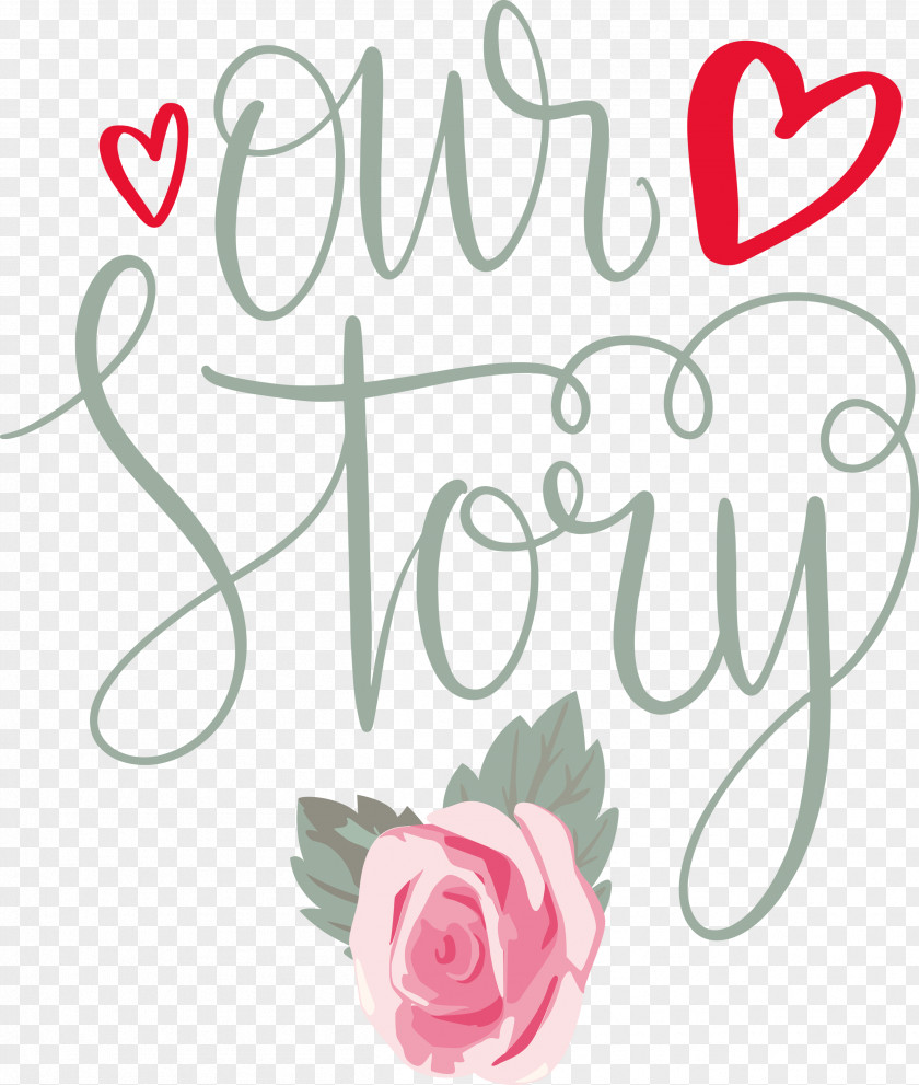 Our Story Love Quote PNG