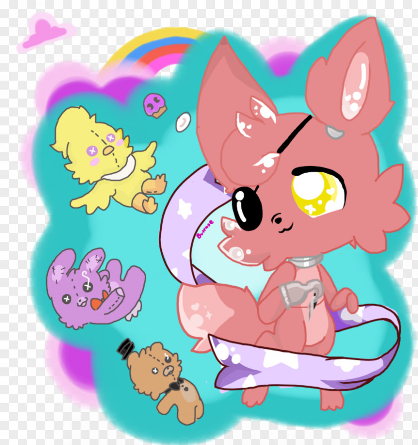 Pink Clouds Kitten Drawing Whiskers FNaF World PNG