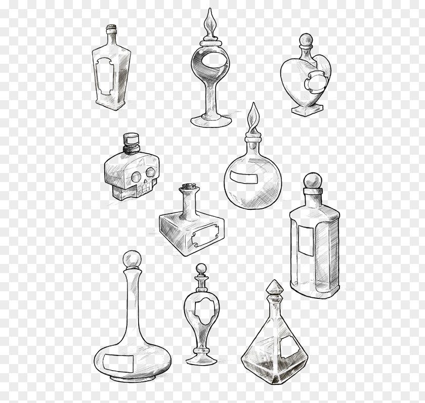 Hand-painted Candlesticks Old School (tattoo) Potion Drawing Bottle PNG