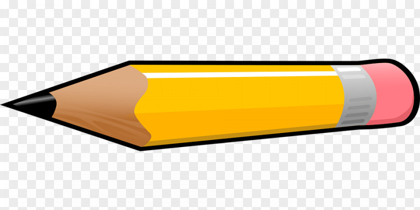 Large Pencil PNG Pencil, yellow pencil illustration clipart PNG
