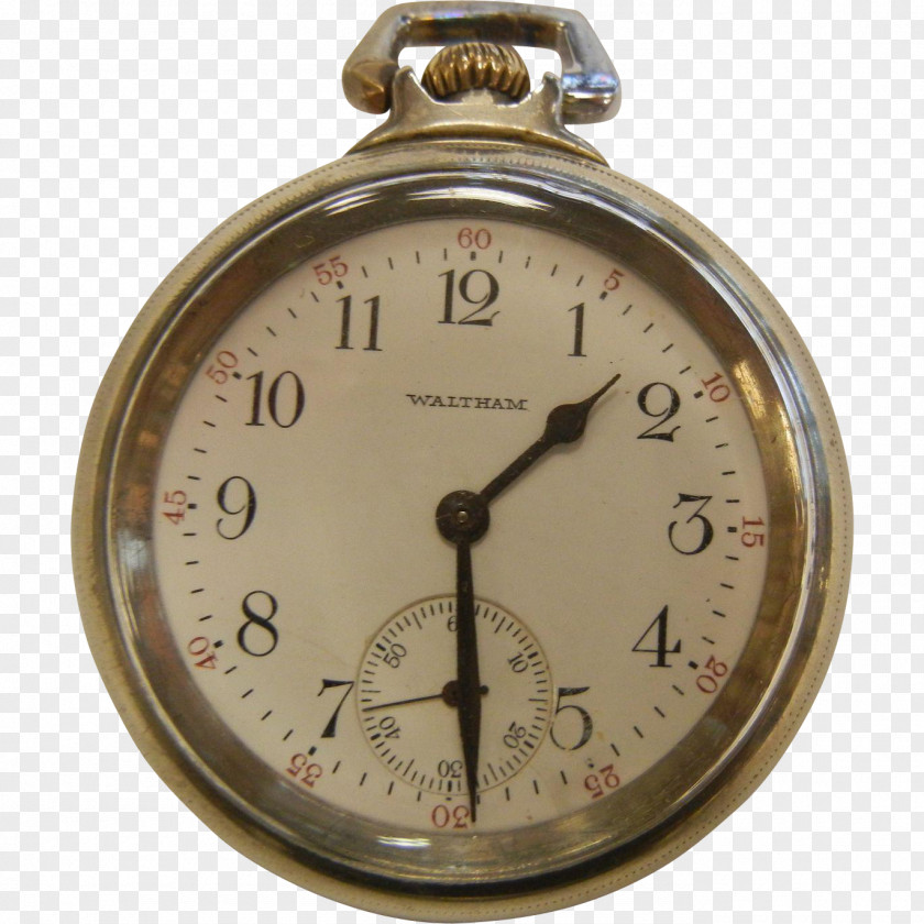Pocket Watch Clock Waltham Company PNG