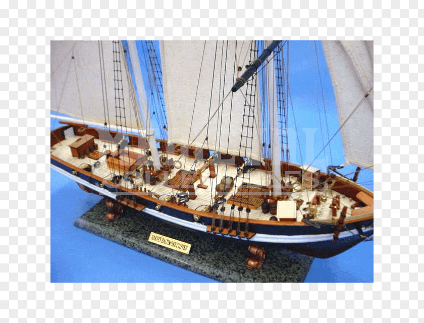 Ship Brigantine Baltimore Clipper Schooner PNG
