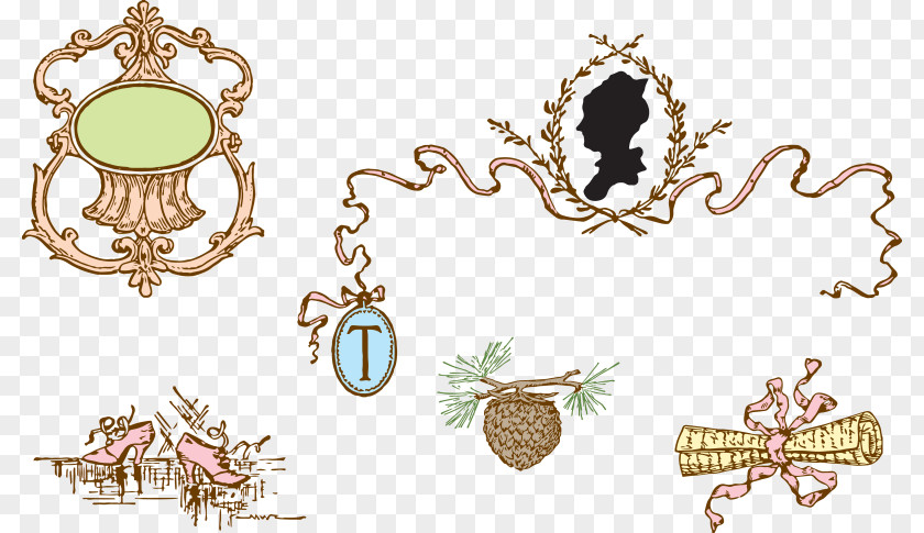 Silhouette Decorative Borders Clip Art Letters Openclipart Image PNG