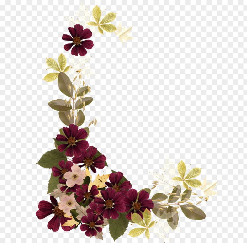 Small Fresh Floral Borders Flower PNG