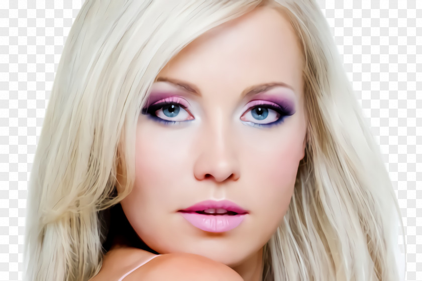 Beauty Lip Hair Face Eyebrow Blond Skin PNG