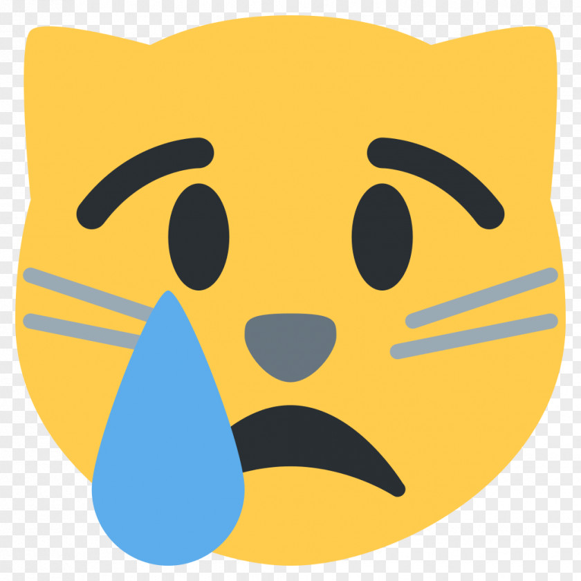 Crying Emoji Cat Kitten Face With Tears Of Joy PNG