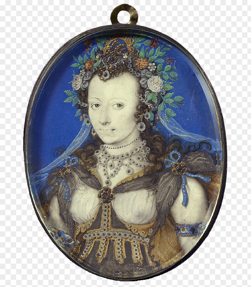 Henrietta Maria Of France 17th Century Portrait Miniature Royal Collection PNG