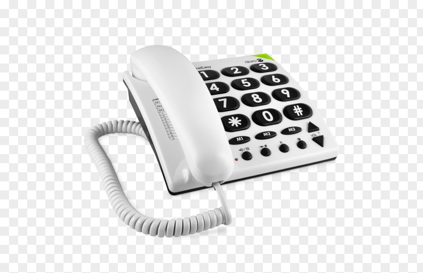 Telephone Fixe Cordless Doro PhoneEasy 311c Home & Business Phones PNG
