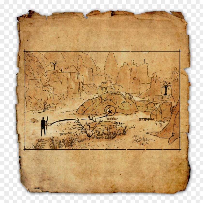 Treasure The Elder Scrolls Online Map World PNG