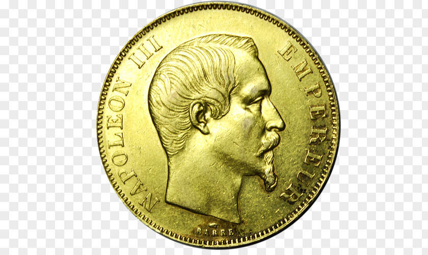 Coin Godot & Fils Neuilly Gold Napoléon Franc PNG