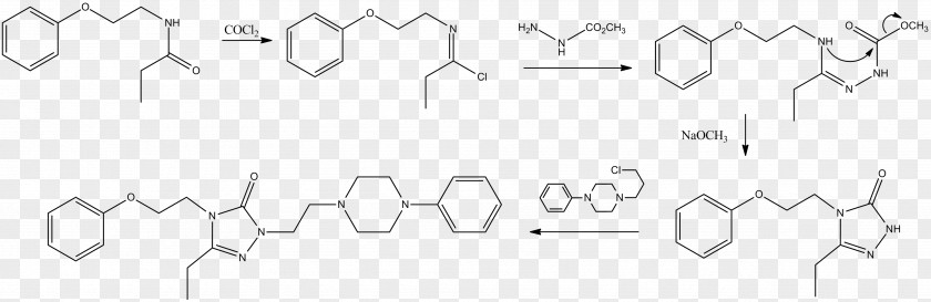 (corresponding Nefazodone Trazodone Pharmaceutical Drug Organic Chemistry PNG