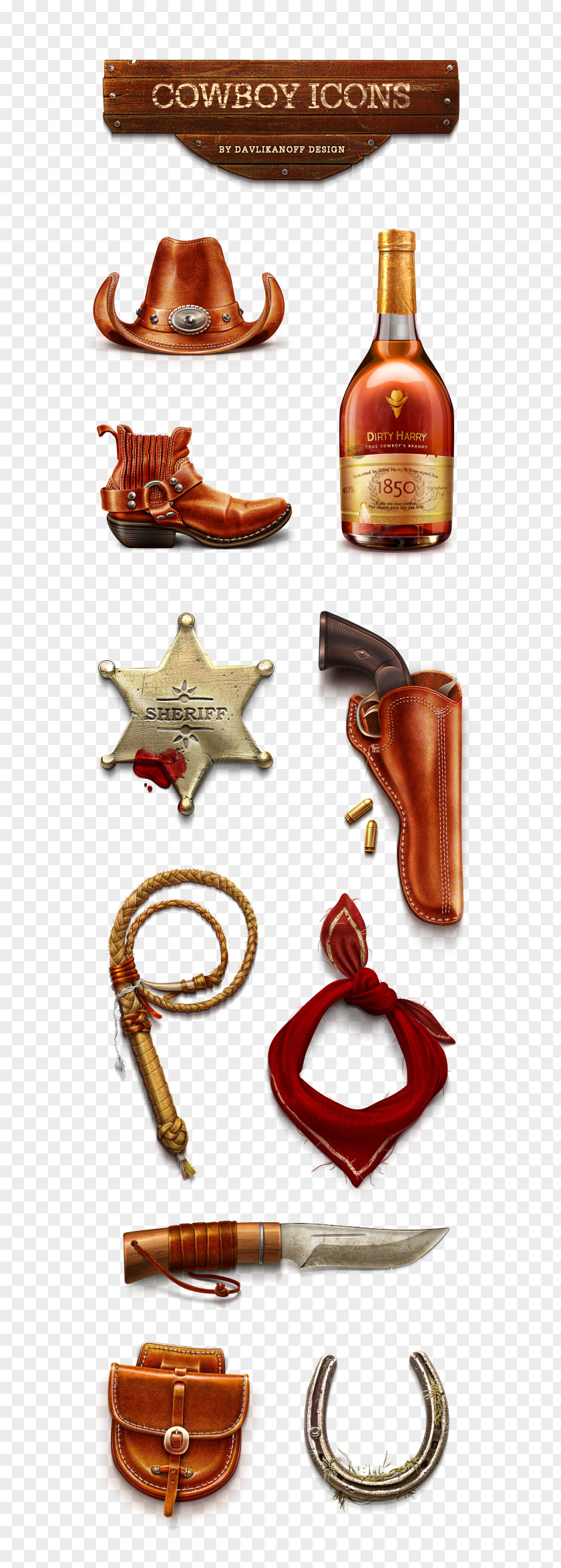 Cowboy Boot Western Hat PNG