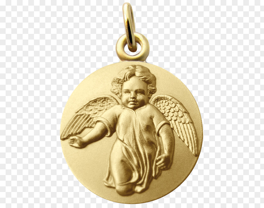 Medal Gold Locket Saint Christopher PNG