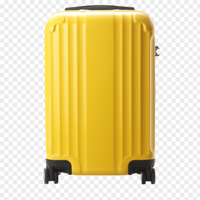 Yellow Suitcase Baggage Gratis PNG
