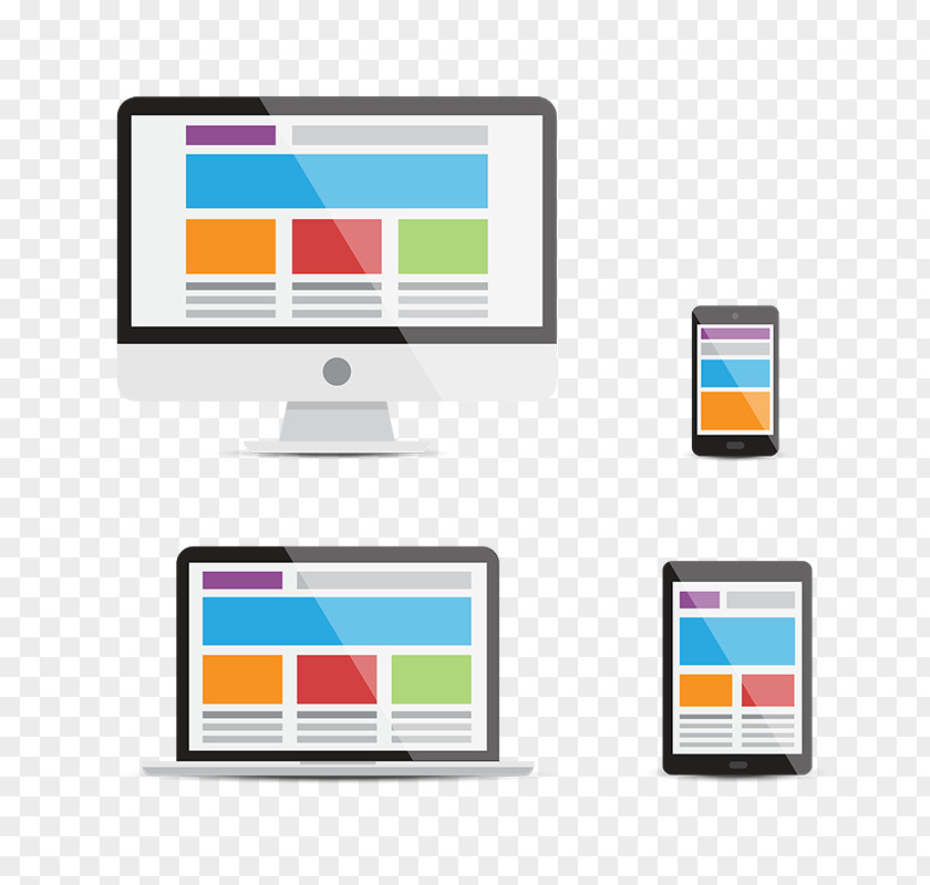 Devices, Responsive Web Design Digital Marketing Flat PNG