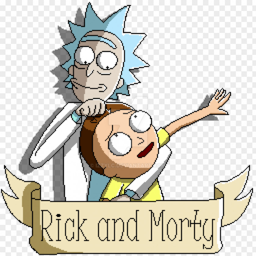 Rick And Morty Icons Sanchez Pixel Art Clip PNG