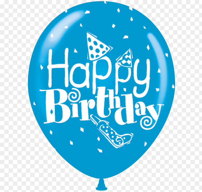 Birthday Balloon Label Sticker Allergen Logo PNG