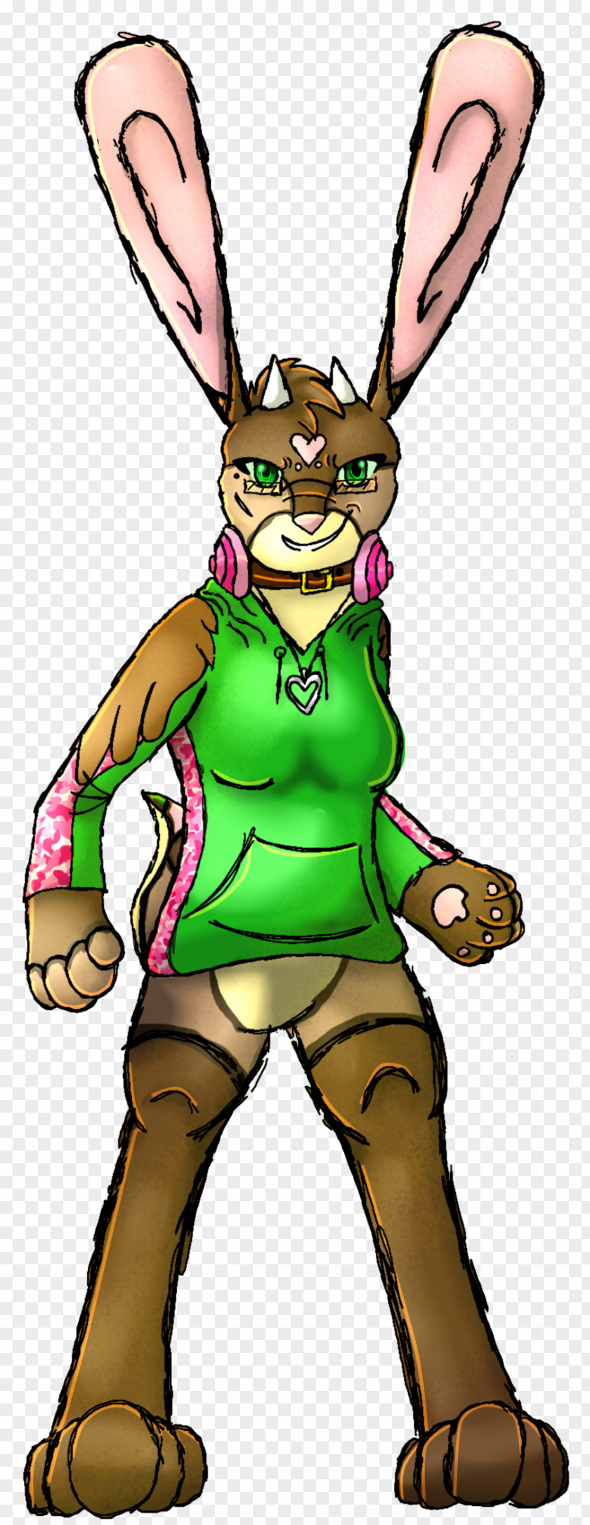 Hare Cartoon Character Clip Art PNG