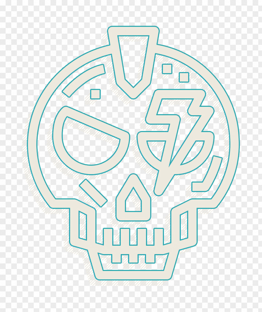Punk Rock Icon Skull PNG