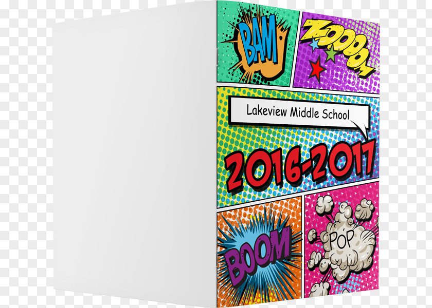 Yearbook Cover Graphic Design Student Art PNG