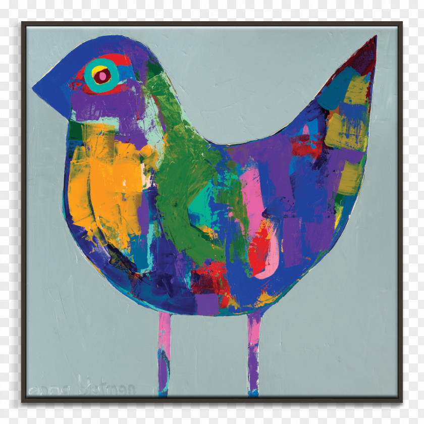 Painting Rooster Modern Art Beak PNG