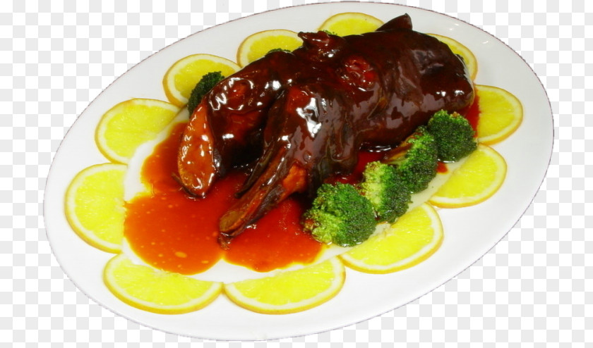 Gourmet Food Chinese Cuisine Domestic Pig Gravy Meat Pork PNG