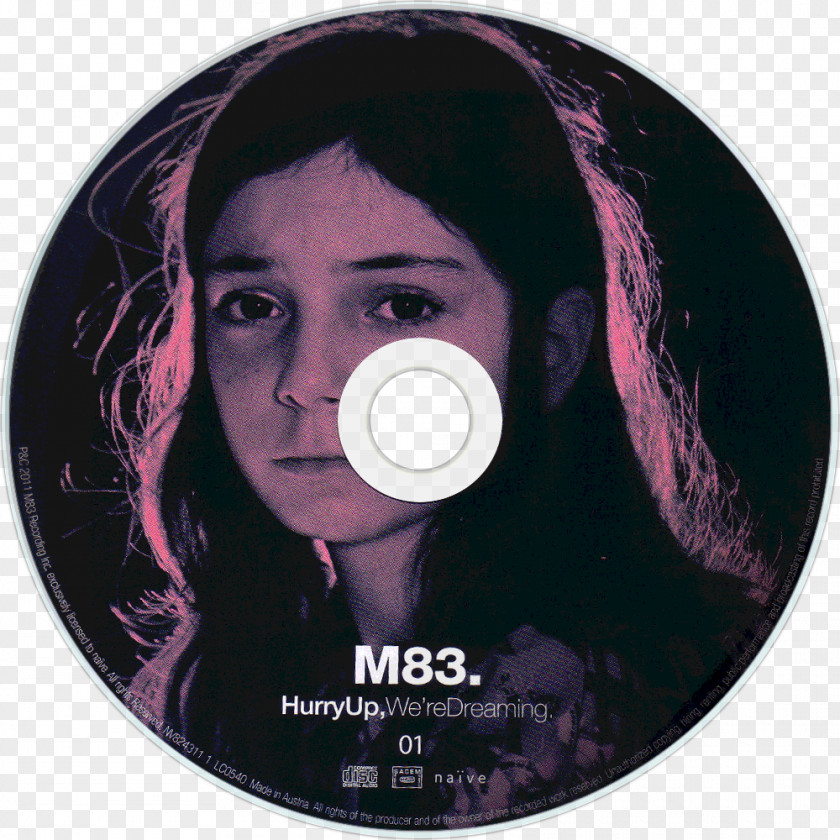 Hurry Up Up, We're Dreaming Compact Disc Album Cover M83 PNG