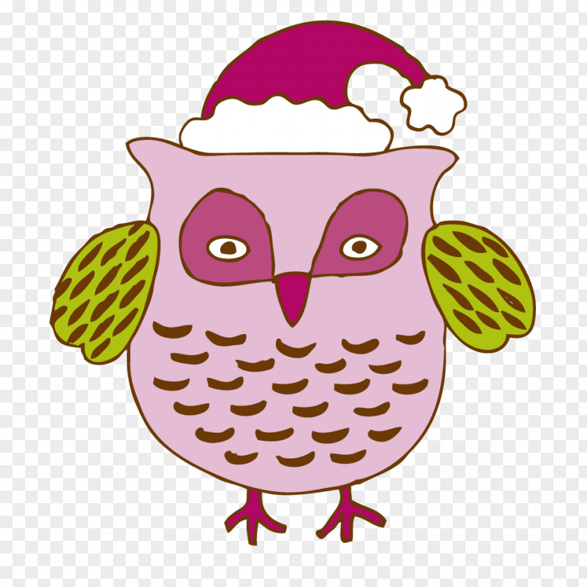 Cartoon Owl Christmas Day Vector Graphics Jumper Card Holiday PNG