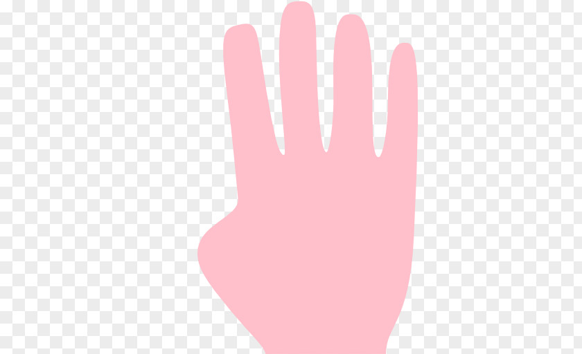 Nail Thumb Hand Model Glove Pink M PNG