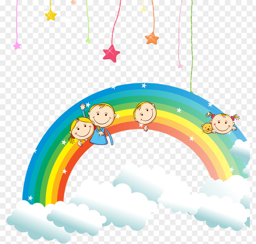 Rainbow Cartoon Illustration PNG
