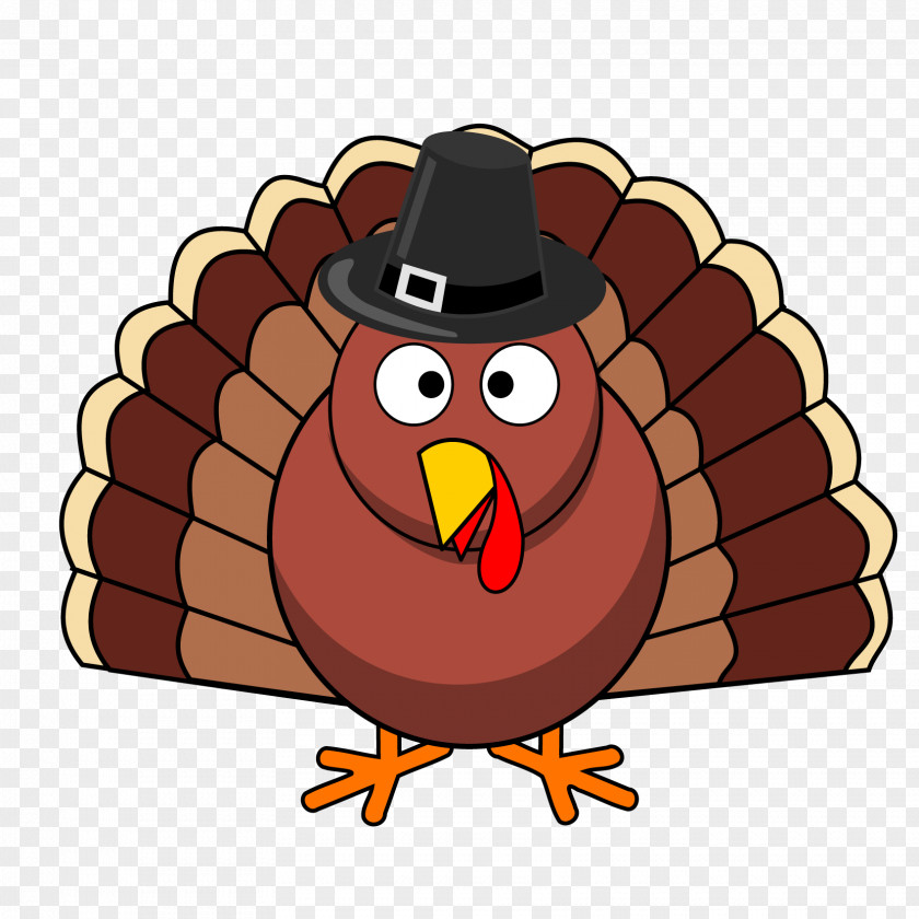 Thanksgiving Turkey Creative Black Hat Meat Clip Art PNG