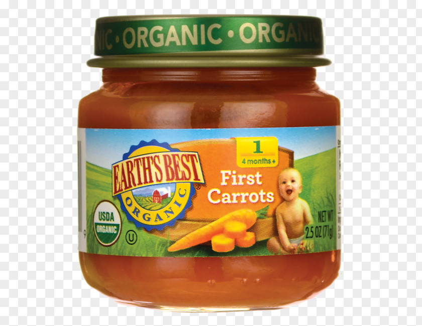 Carrot Baby Food Organic Rice Cereal Purée PNG