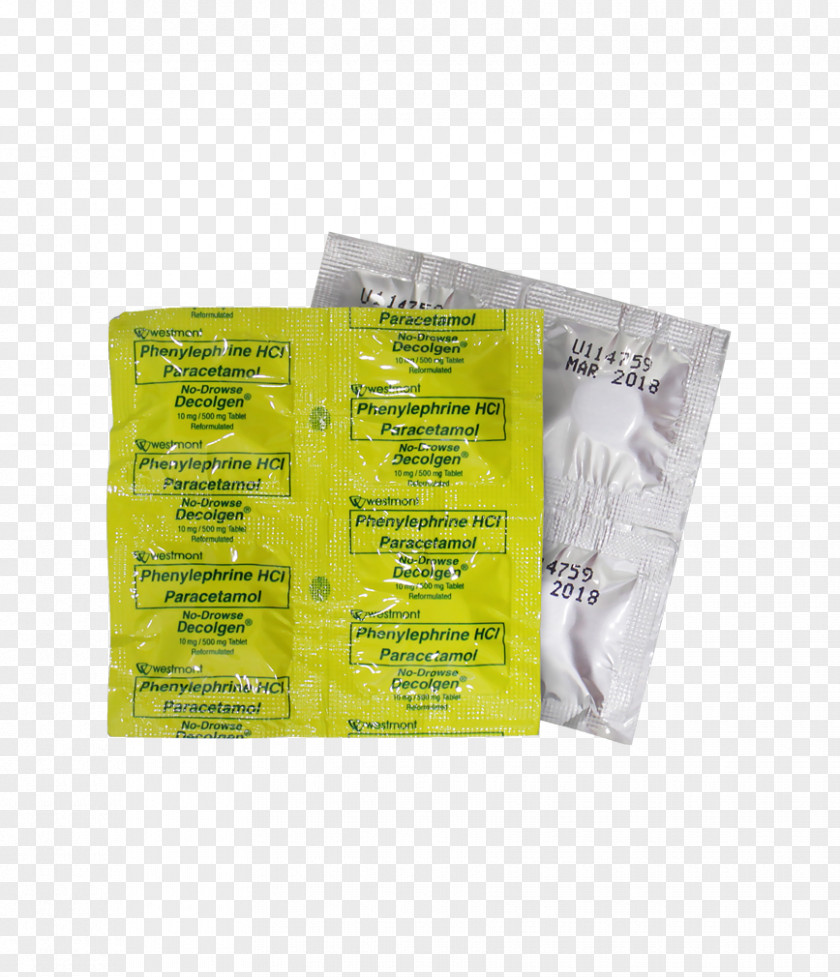 Cheers Phenylephrine Tablet Over-the-counter Drug Ambroxol Acetaminophen PNG