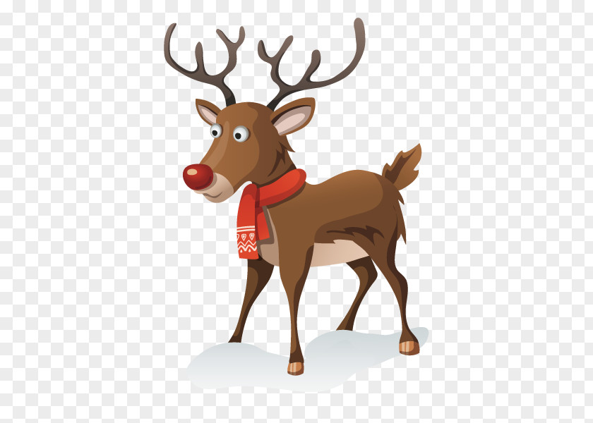 Reindeer Santa Claus Christmas Clip Art PNG