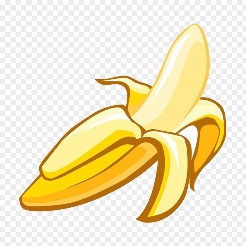 Cartoon Banana Auglis Fruit PNG